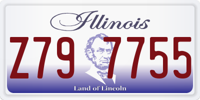 IL license plate Z797755