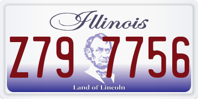 IL license plate Z797756