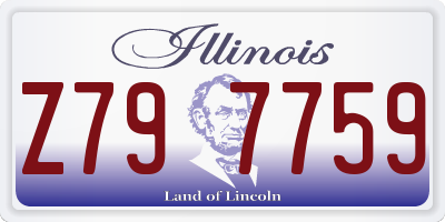 IL license plate Z797759