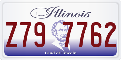 IL license plate Z797762