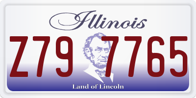 IL license plate Z797765
