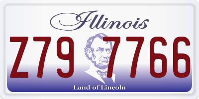 IL license plate Z797766