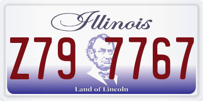 IL license plate Z797767