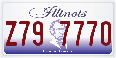 IL license plate Z797770