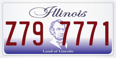 IL license plate Z797771