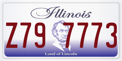 IL license plate Z797773