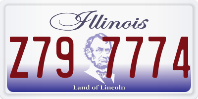 IL license plate Z797774