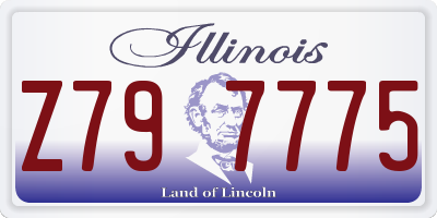 IL license plate Z797775