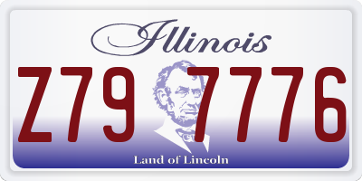 IL license plate Z797776
