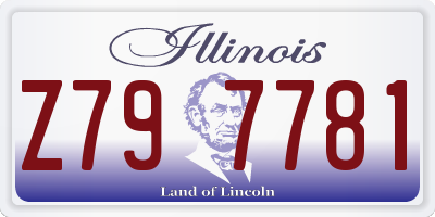 IL license plate Z797781