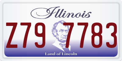 IL license plate Z797783