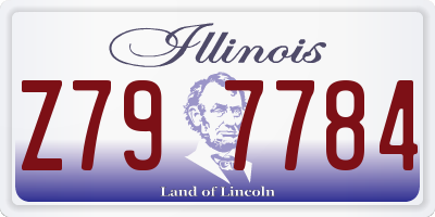 IL license plate Z797784