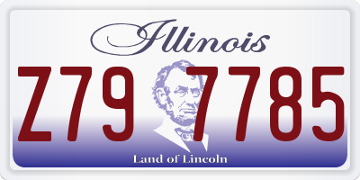 IL license plate Z797785