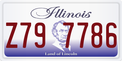 IL license plate Z797786