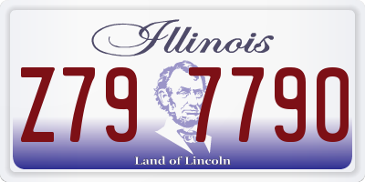 IL license plate Z797790