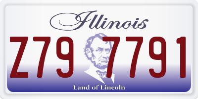 IL license plate Z797791