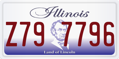IL license plate Z797796
