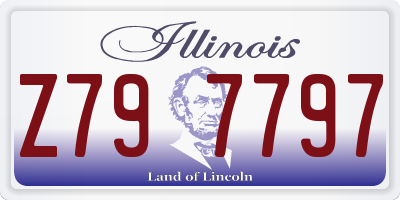 IL license plate Z797797