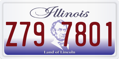 IL license plate Z797801