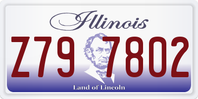 IL license plate Z797802