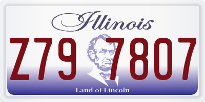 IL license plate Z797807