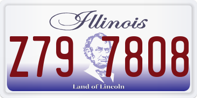 IL license plate Z797808