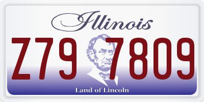 IL license plate Z797809