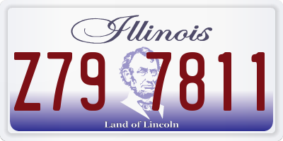IL license plate Z797811
