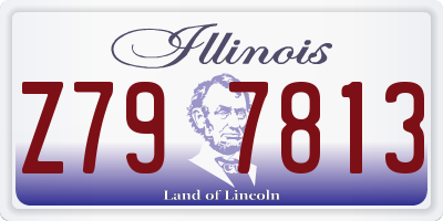 IL license plate Z797813