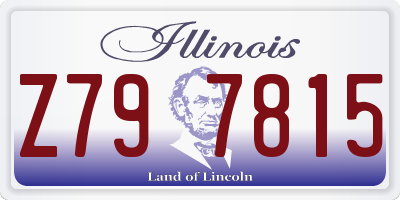 IL license plate Z797815