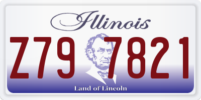 IL license plate Z797821