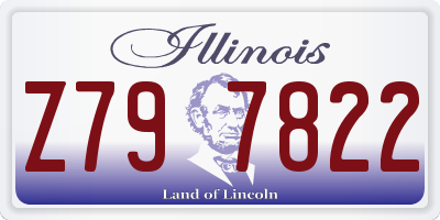 IL license plate Z797822