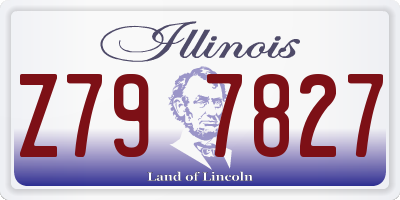 IL license plate Z797827
