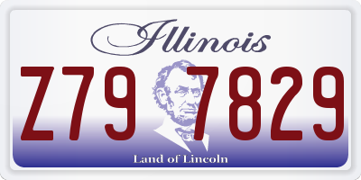 IL license plate Z797829
