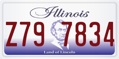 IL license plate Z797834