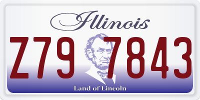 IL license plate Z797843
