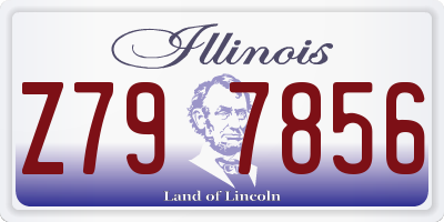 IL license plate Z797856
