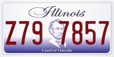 IL license plate Z797857
