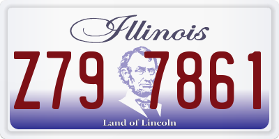 IL license plate Z797861