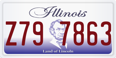 IL license plate Z797863