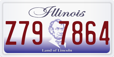 IL license plate Z797864