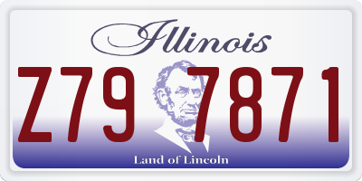 IL license plate Z797871