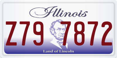 IL license plate Z797872