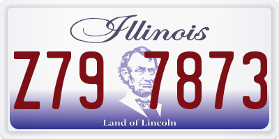 IL license plate Z797873