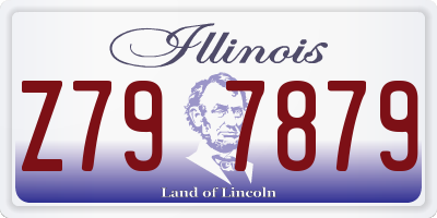 IL license plate Z797879