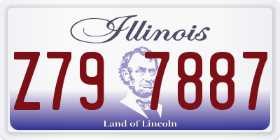 IL license plate Z797887
