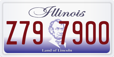 IL license plate Z797900
