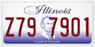 IL license plate Z797901