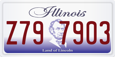 IL license plate Z797903