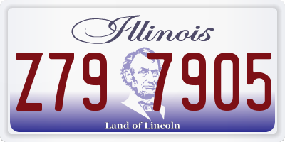 IL license plate Z797905